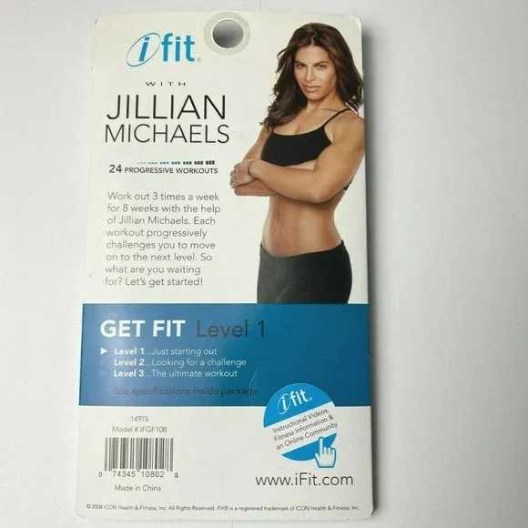 iFit Jillian Michaels Get Fit Level 1 SD Card Workouts Treadmill Elliptical Bike - Picture 2 of 5